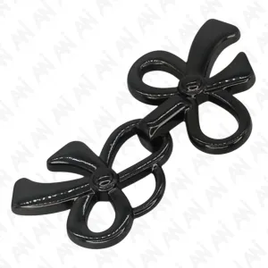 Bow Accents Frog Closure Metal Buttons