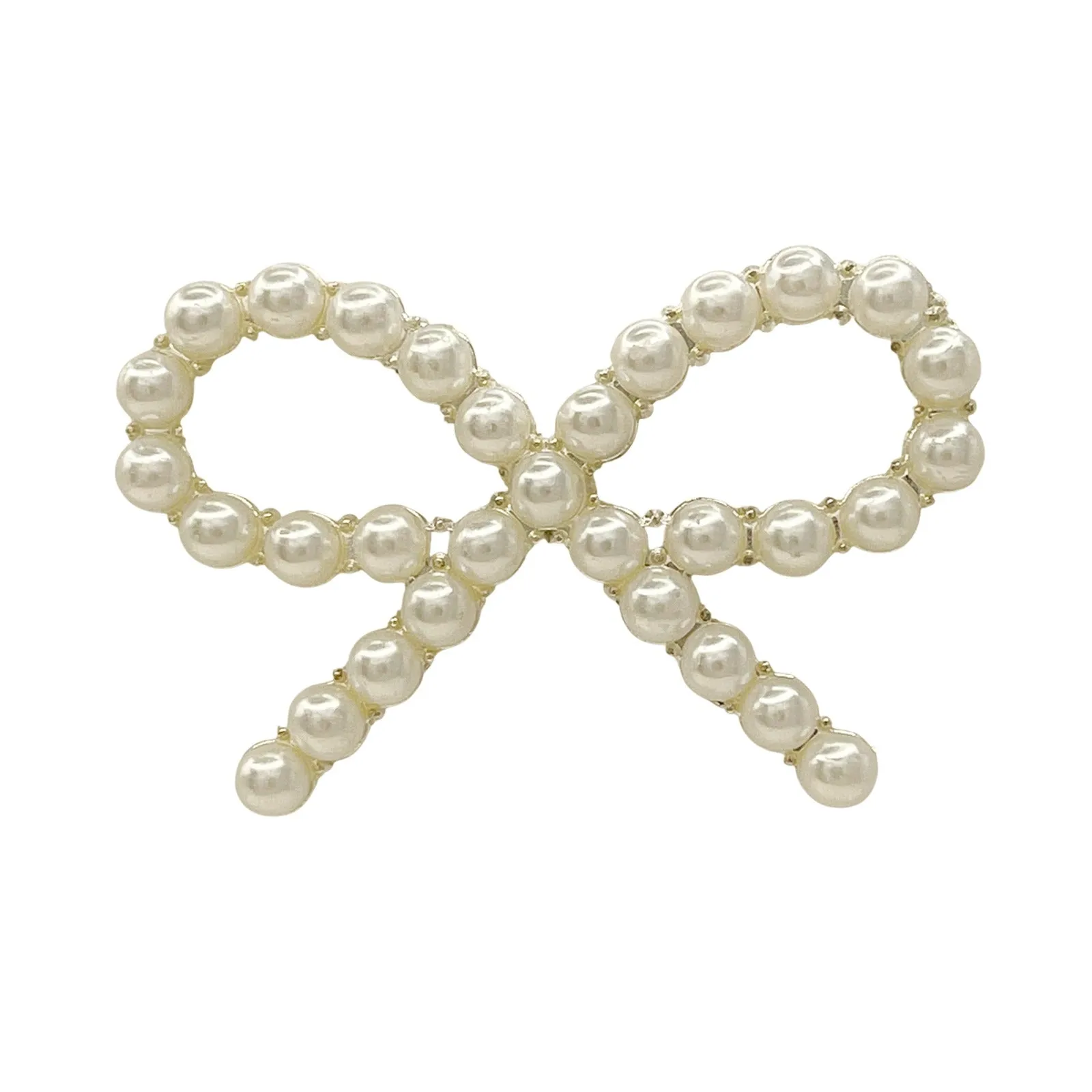 Bow Pearl Brooch for Saree, Hair, Hijab, Bridal & Wedding