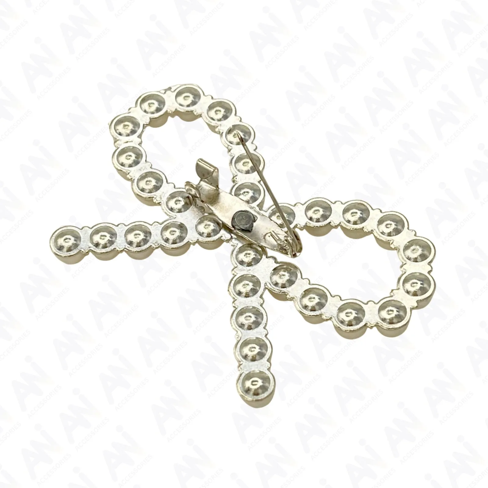 Bow Pearl Brooch for Saree, Hair, Hijab, Bridal & Wedding