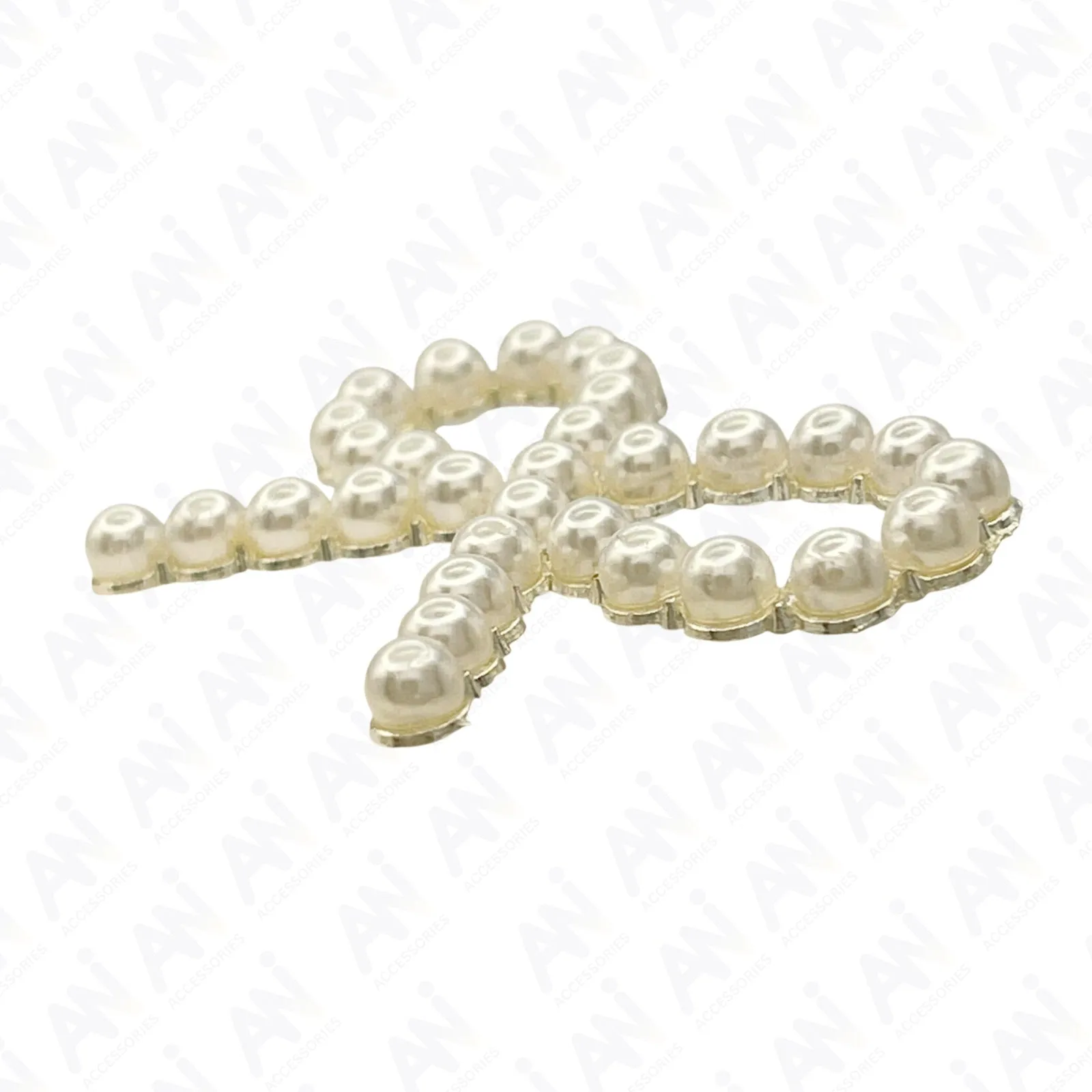 Bow Pearl Brooch for Saree, Hair, Hijab, Bridal & Wedding