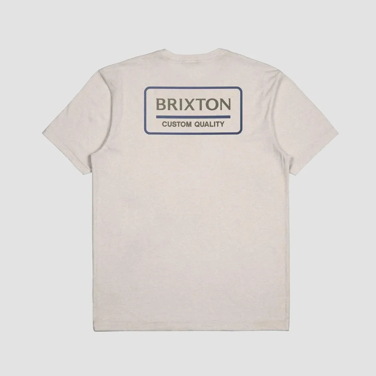 Brixton Palmer Proper T-Shirt Cream/Pacific Blue/Olive Surplus