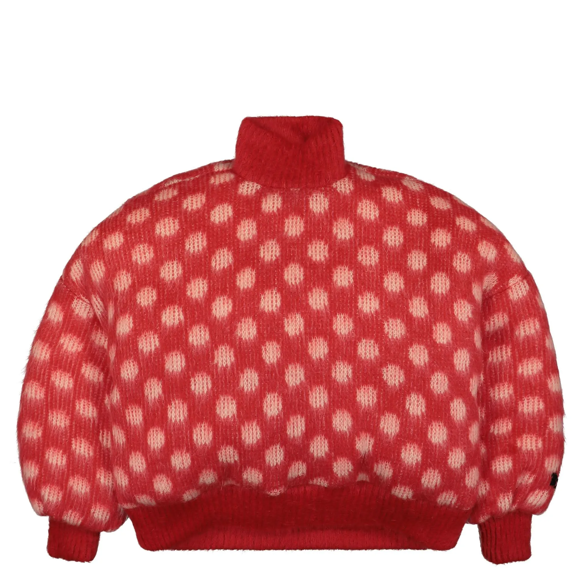 Brushed Dots Fuzzy Wuzzy Padded Jacket