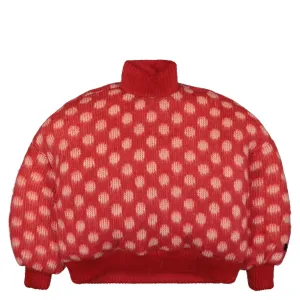 Brushed Dots Fuzzy Wuzzy Padded Jacket