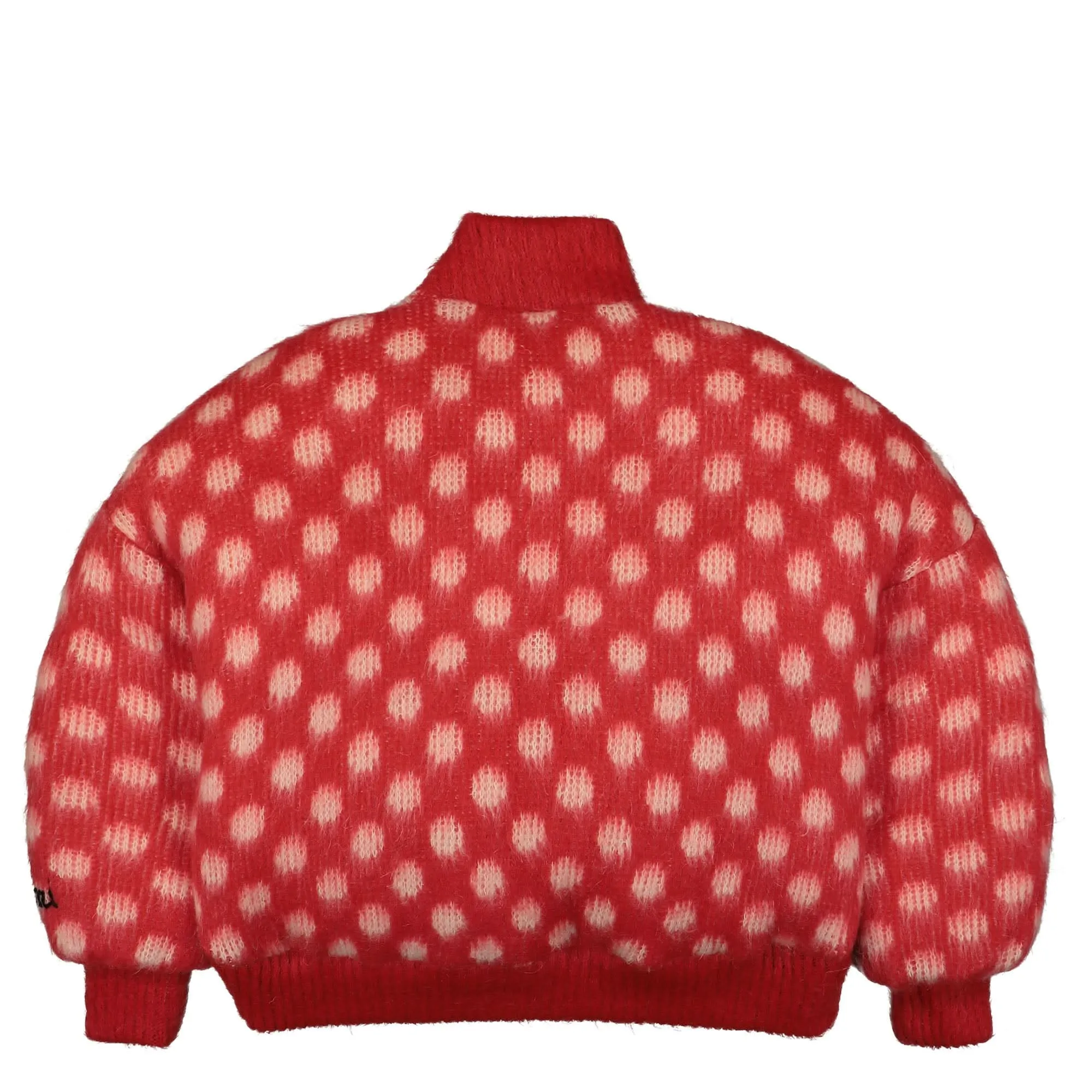Brushed Dots Fuzzy Wuzzy Padded Jacket