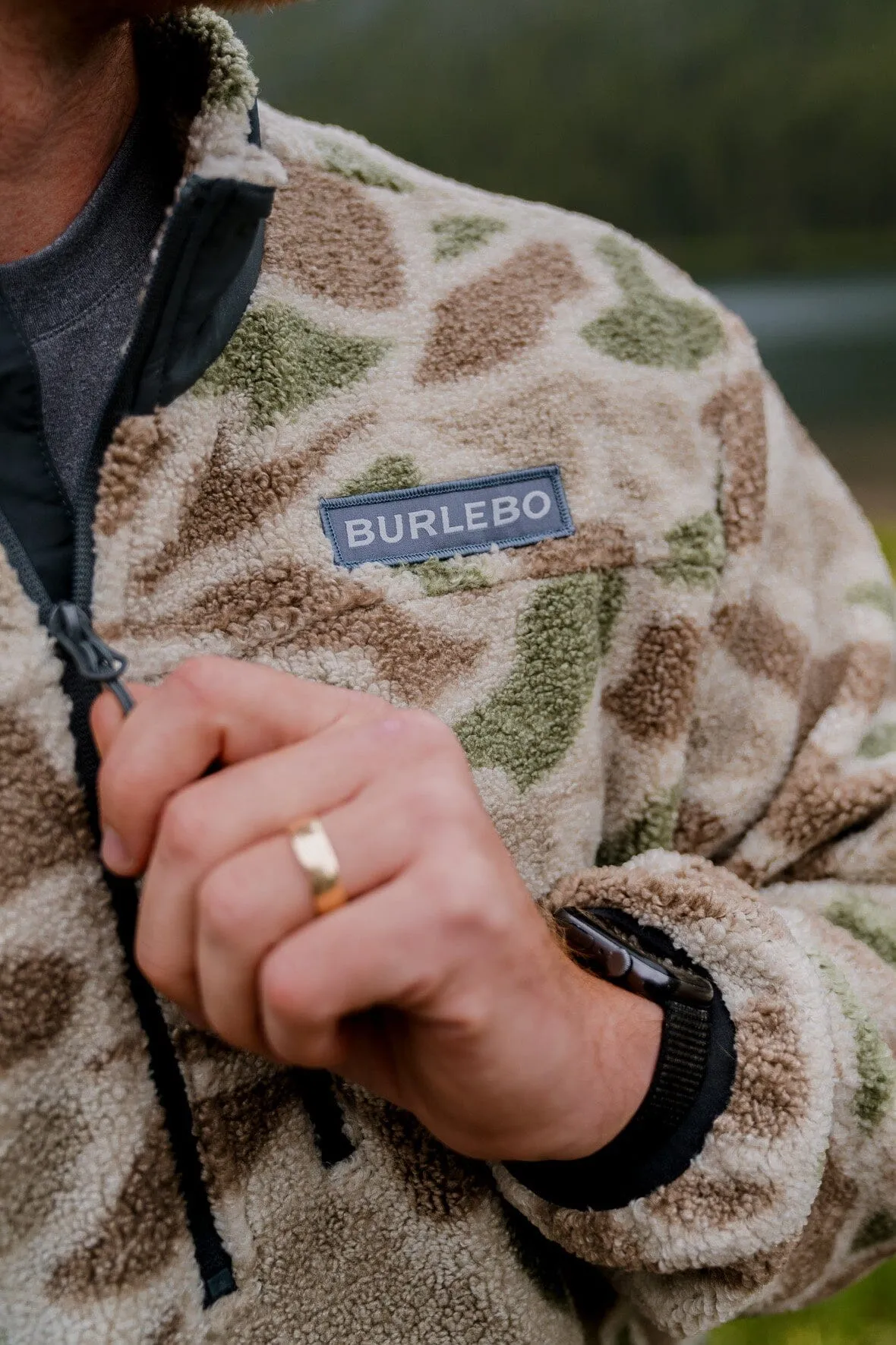 Burlebo Quarter Zip Sherpa