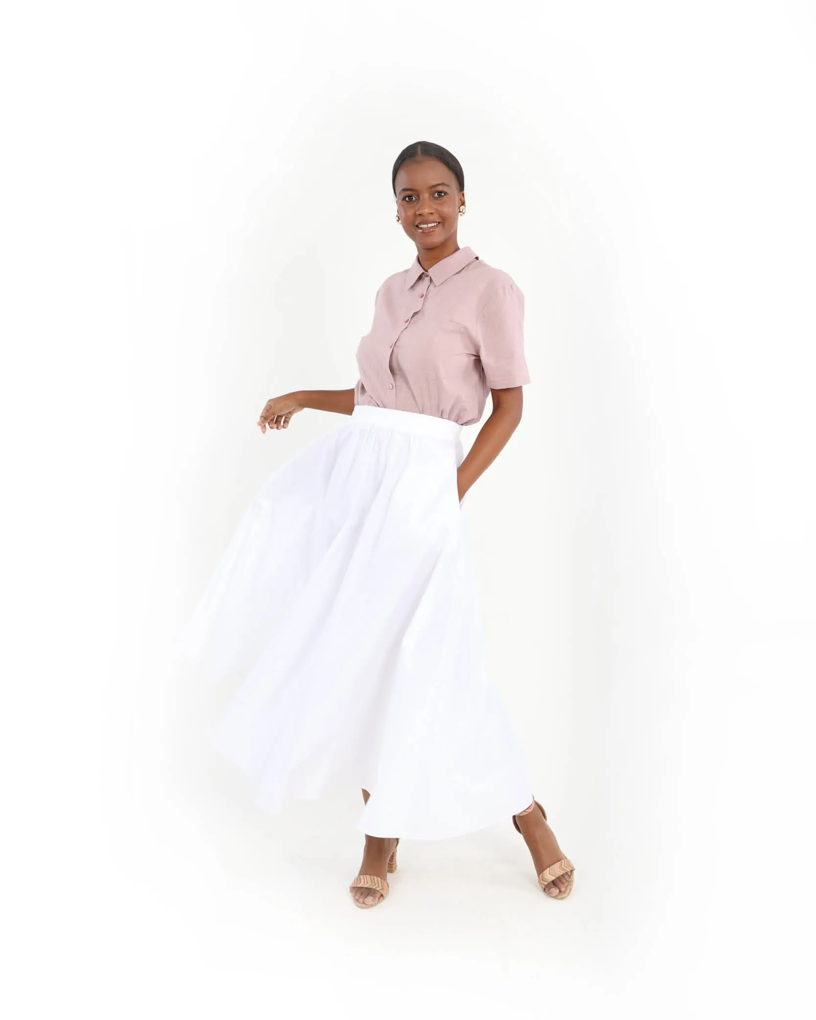 Button Through Cotton Shirt
