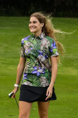 CA Ladies Funky Golf Shirt | African Elephants