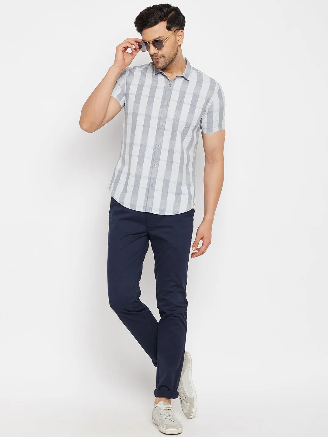 Camla Blue Shirts For Men