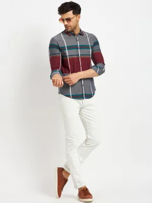 Camla Grey Shirts For Men