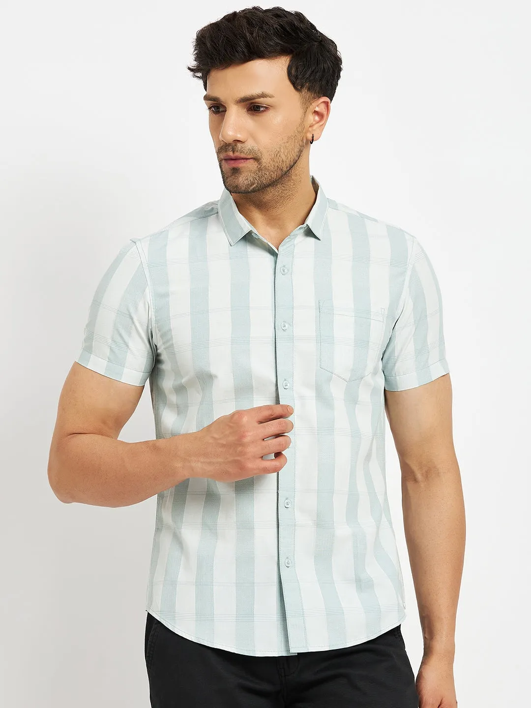 Camla Mint Shirts For Men