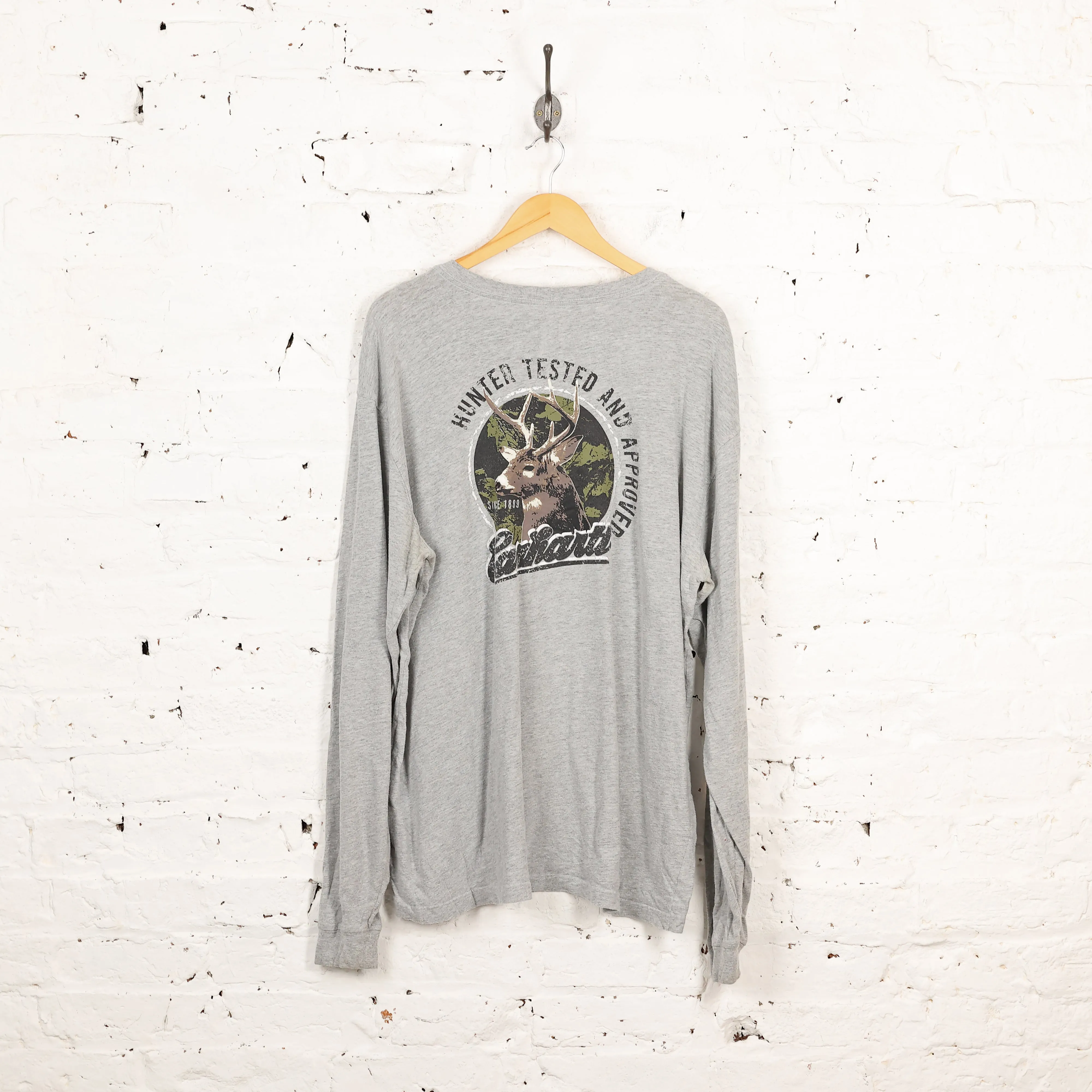Carhartt Long Sleeve Pocket T Shirt - Grey - XL