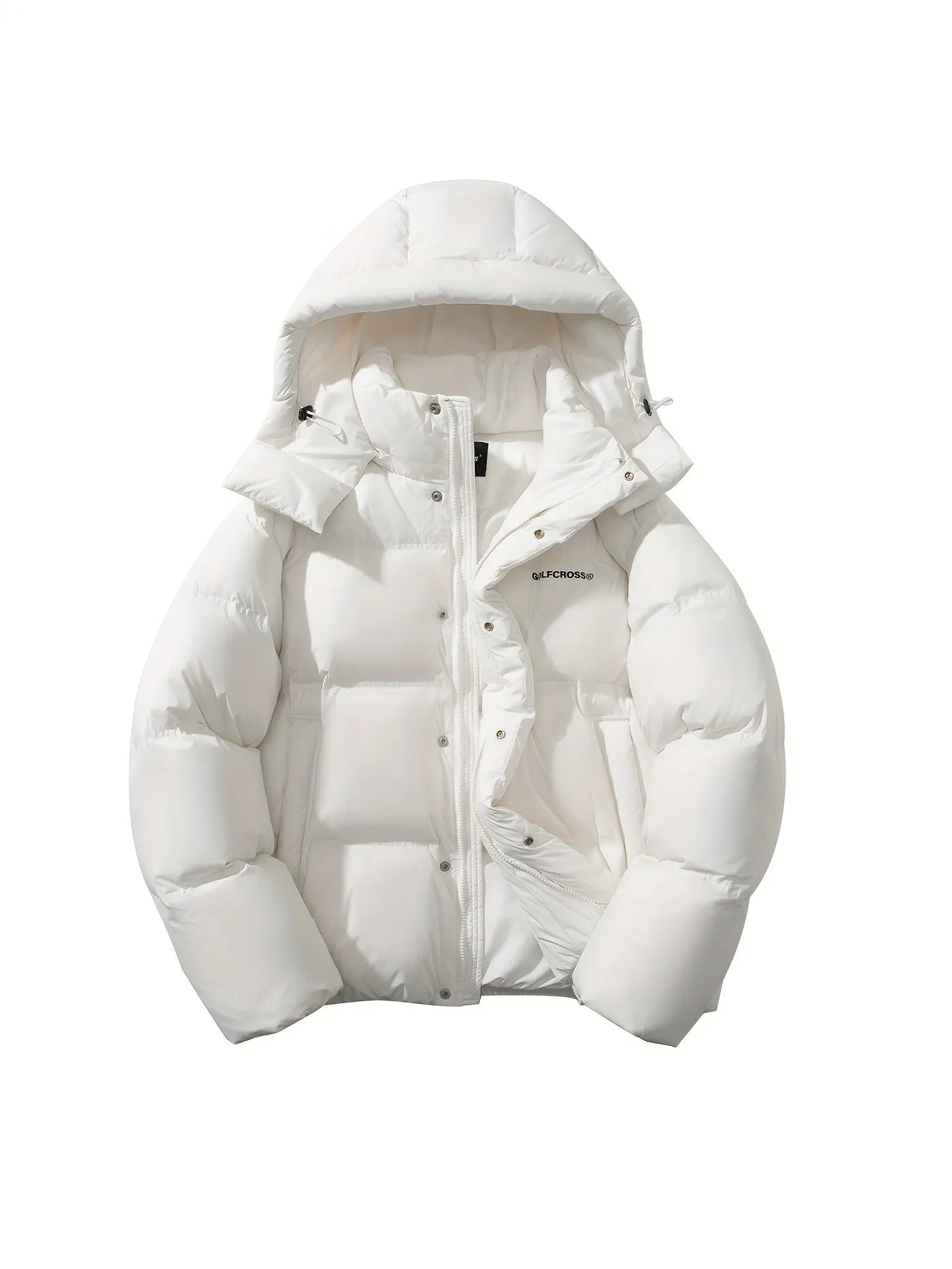 Chic Womens Hooded Jacket Warmth with White Duck Feather
