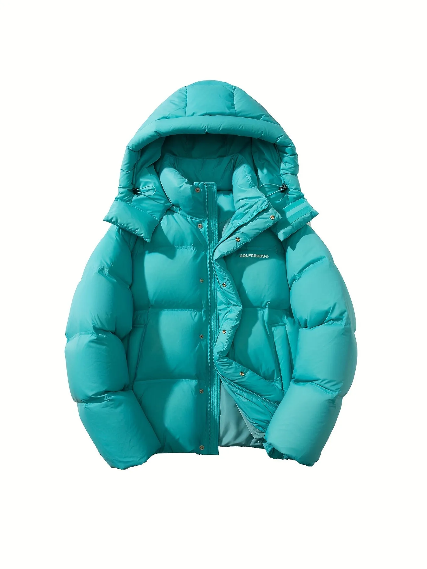 Chic Womens Hooded Jacket Warmth with White Duck Feather