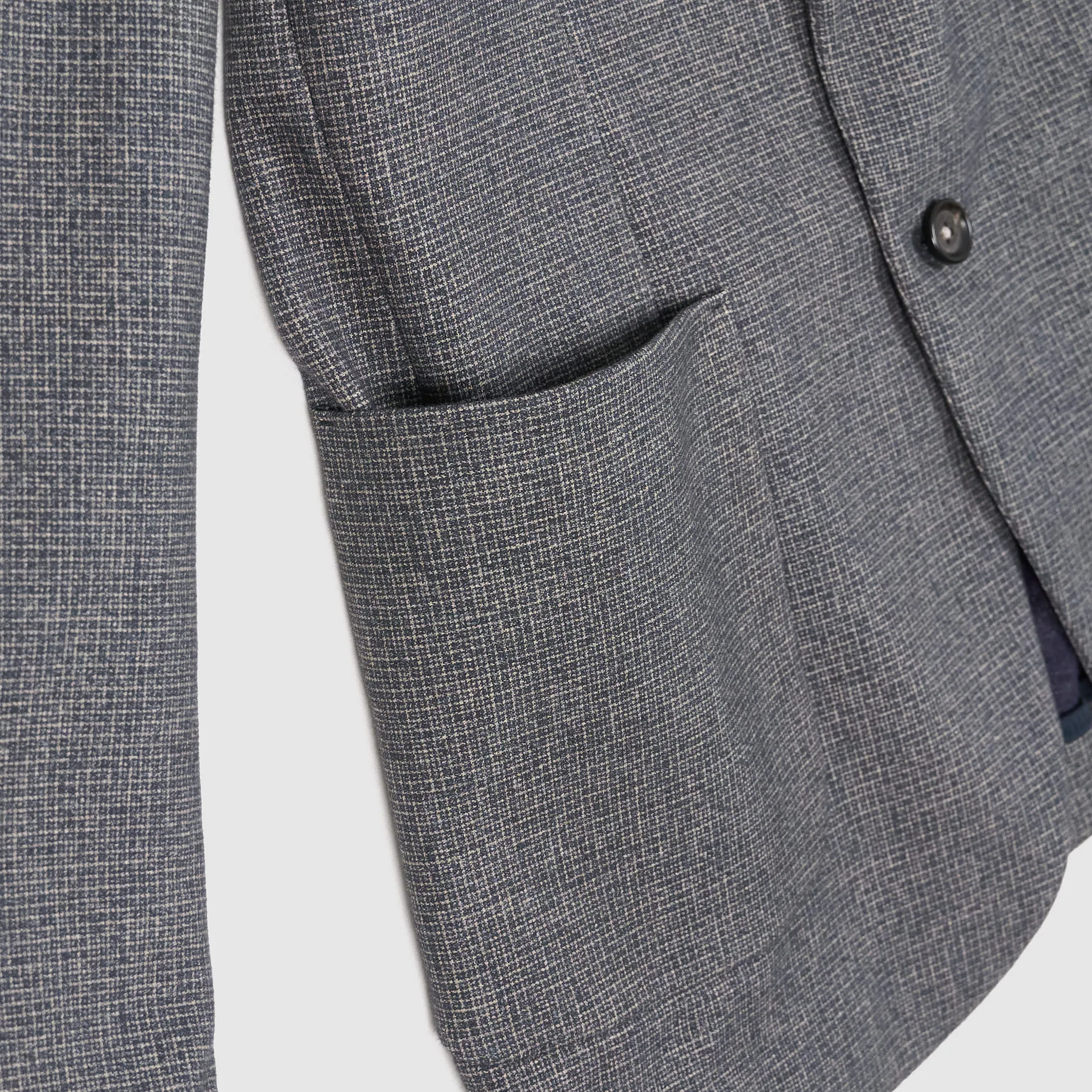 Circolo 1901 Man Navyblue/ Lightgrey Printed Blazer