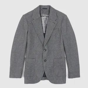 Circolo 1901 Man Navyblue/ Lightgrey Printed Blazer