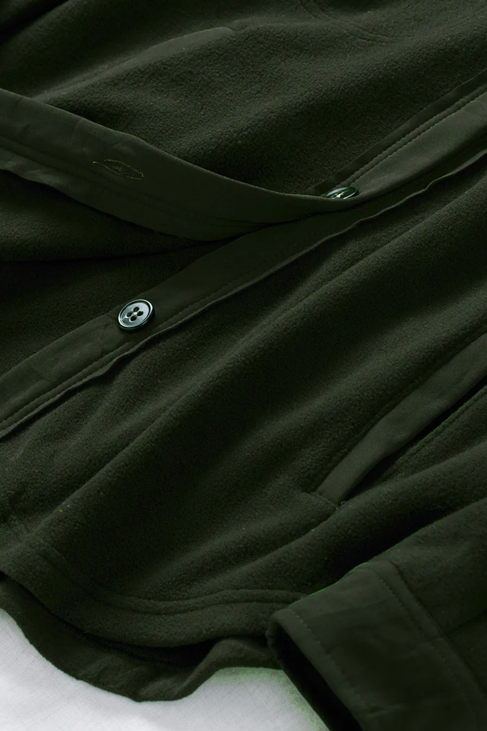 Collar Buttoned Shirt Jacket