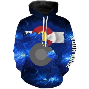 Colorado Flag blue galaxy Universe patriotic Custom name fishing jerseys  | Hoodie - NPQ818