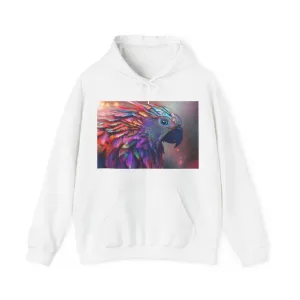Colorful Fractal Feather Parrot Hoodie