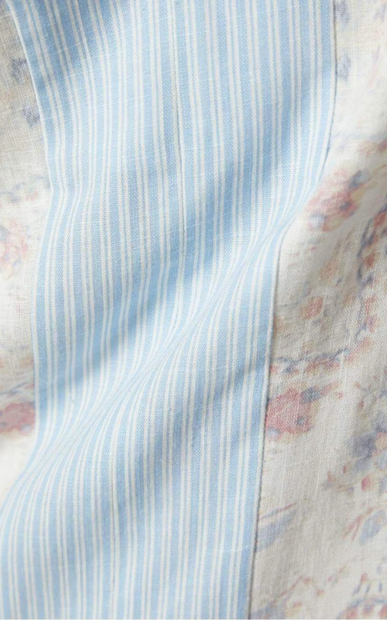 Contrast Trim Floral Print Tunic Dress