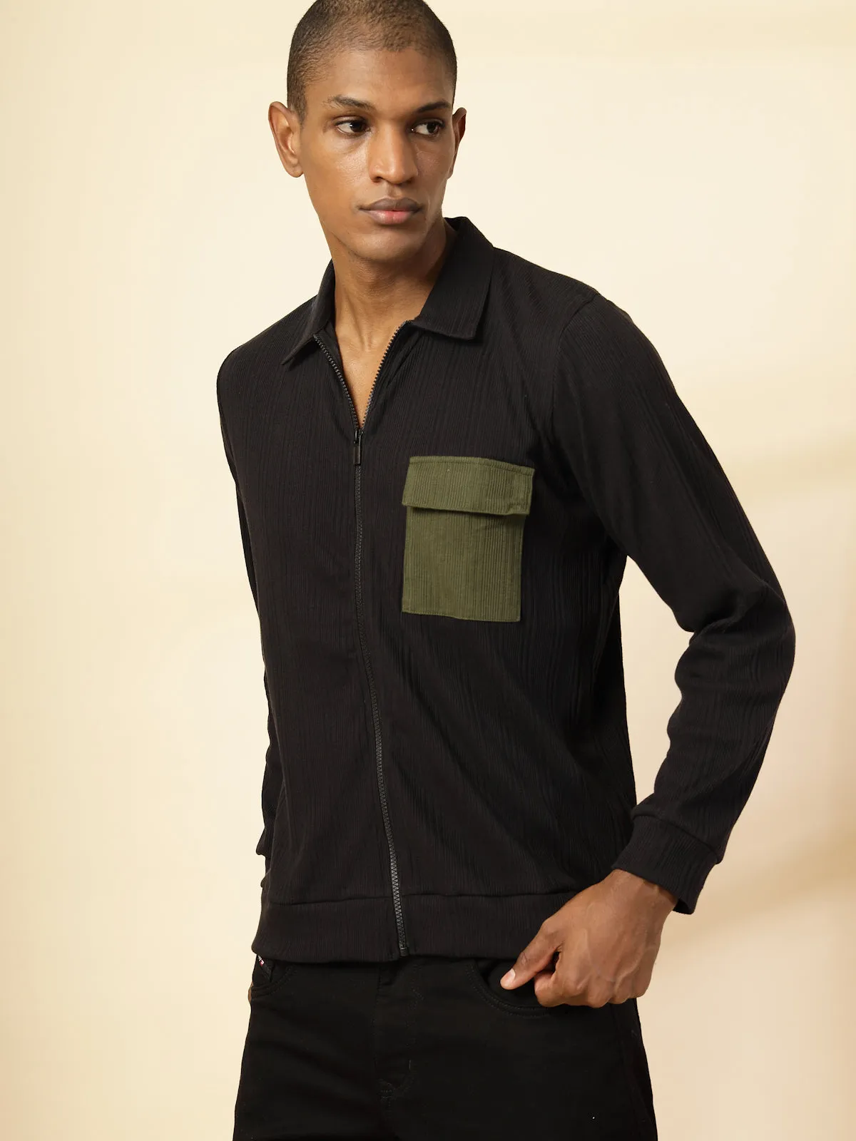 Cotton Rib Relaxed Fit T-Shirt