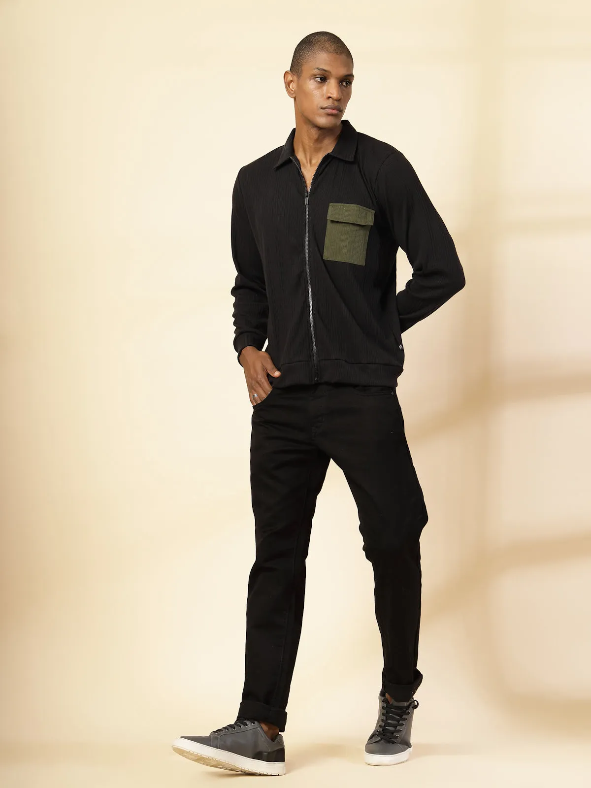 Cotton Rib Relaxed Fit T-Shirt