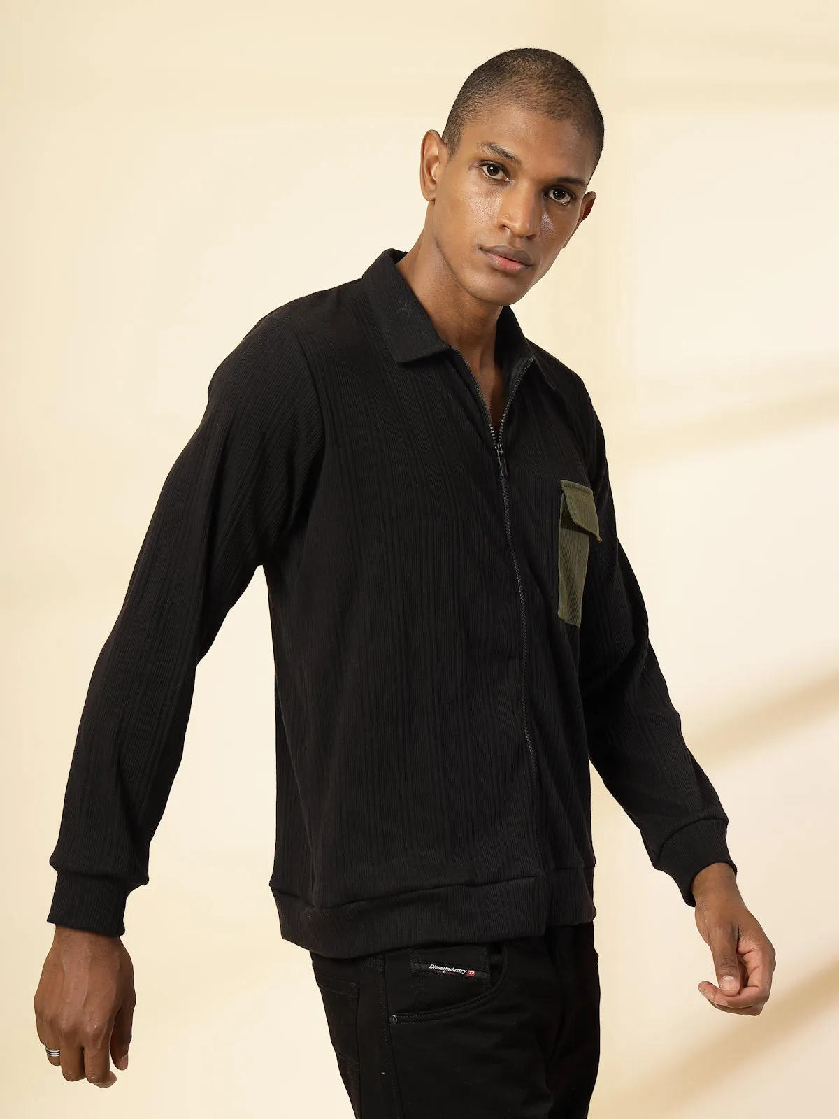 Cotton Rib Relaxed Fit T-Shirt