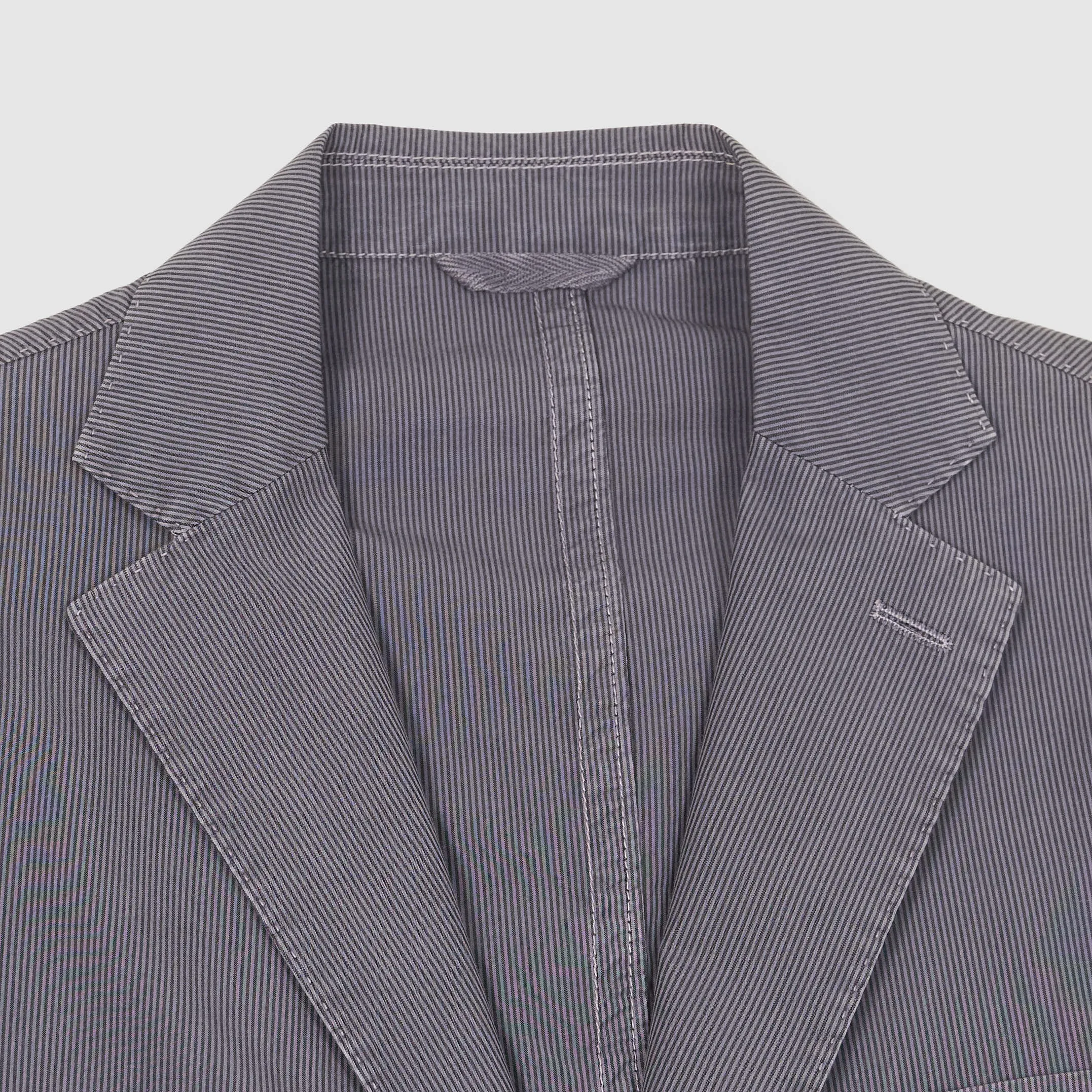 C.P. Company 3 Button Lightweight Striped Cotton Blazer