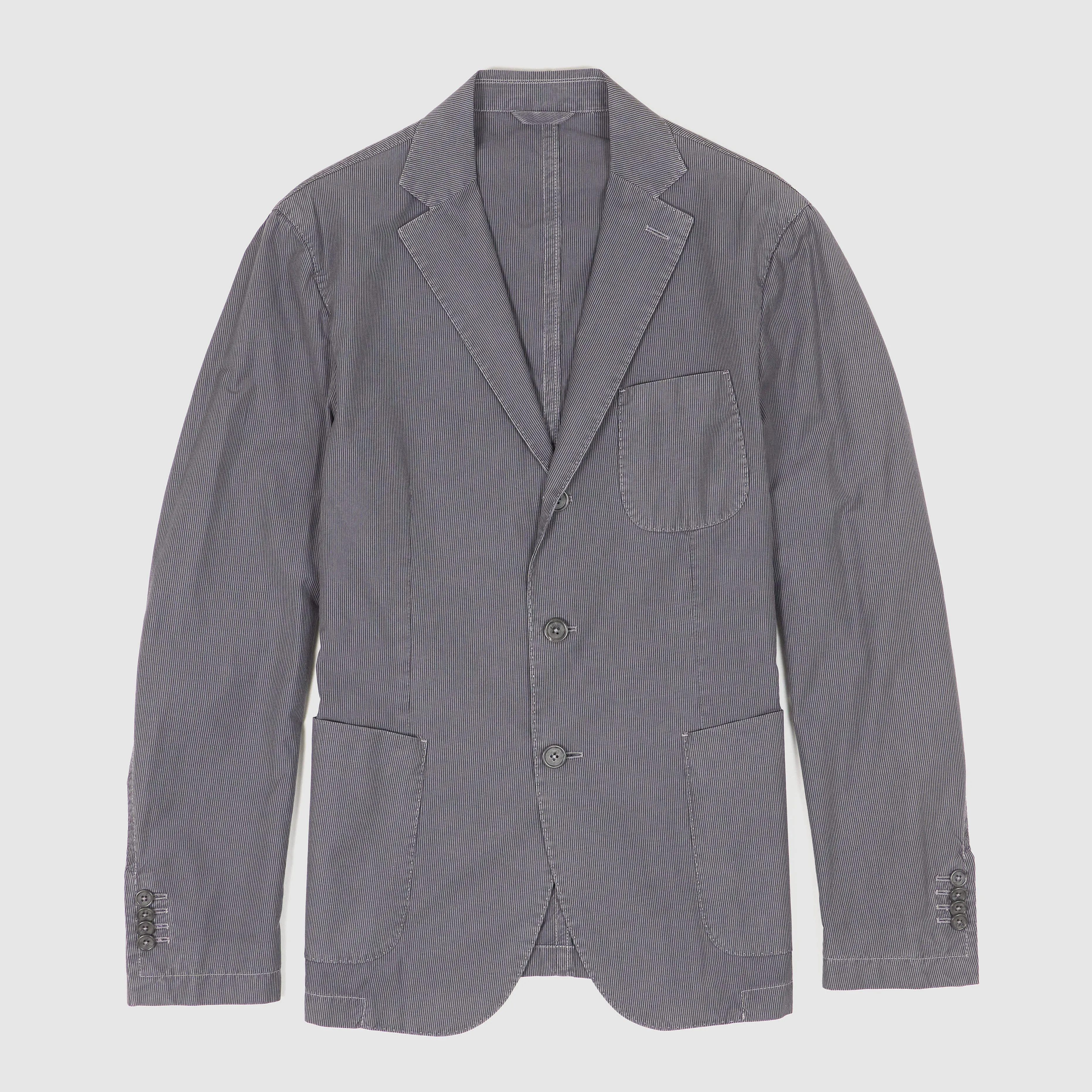 C.P. Company 3 Button Lightweight Striped Cotton Blazer