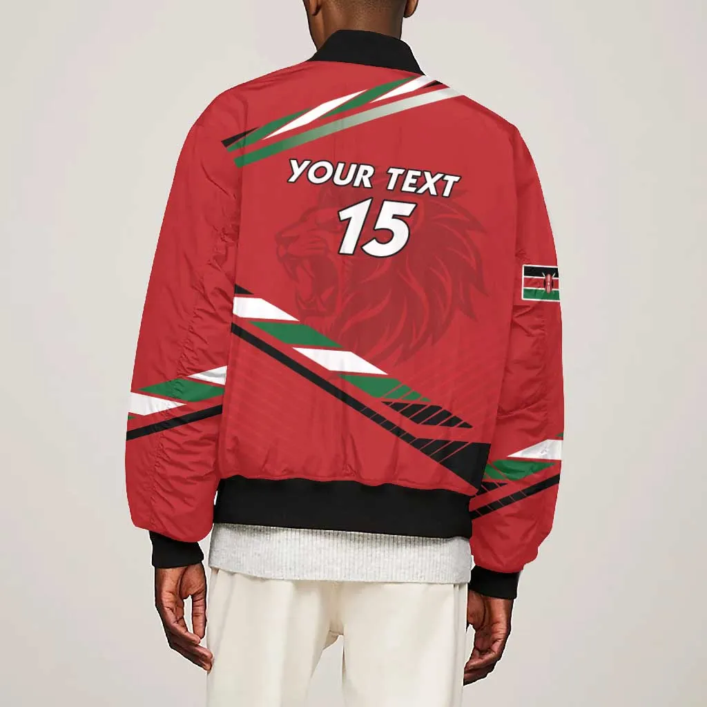 Custom Kenya Volleyball Bomber Jacket Go Champions LT15