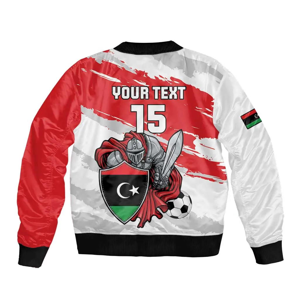 Custom Libya Football Bomber Jacket Forza Fursan Al-Mutawasit LT15