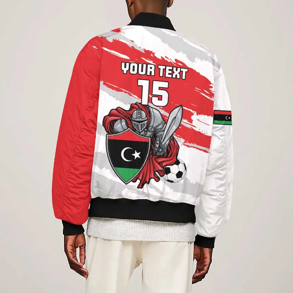 Custom Libya Football Bomber Jacket Forza Fursan Al-Mutawasit LT15