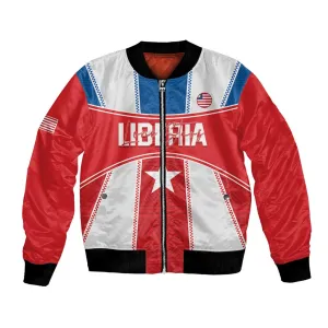 Custom Lone Stars Bomber Jacket Liberia Football - Sporty Style LT14