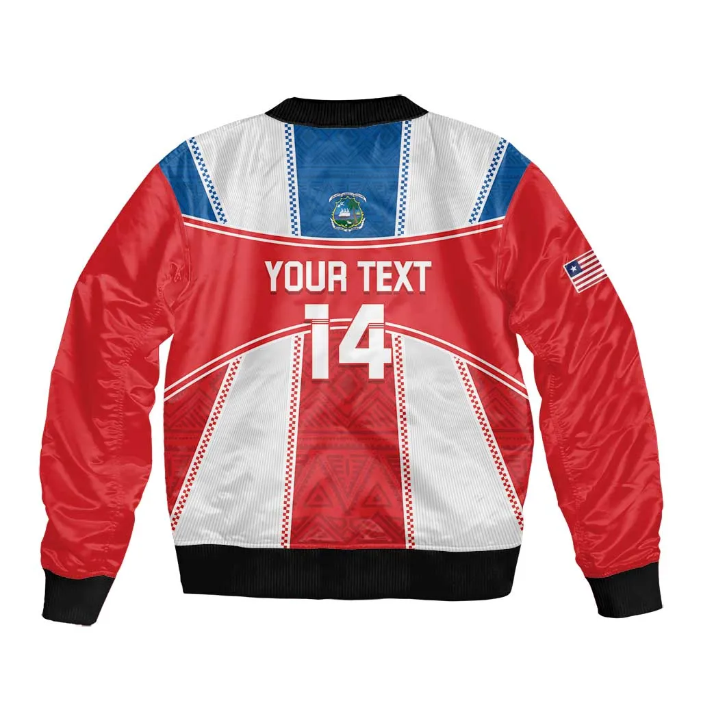 Custom Lone Stars Bomber Jacket Liberia Football - Sporty Style LT14