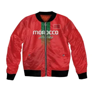 Custom Morocco Football Bomber Jacket Go Lionesses of Atlas LT14
