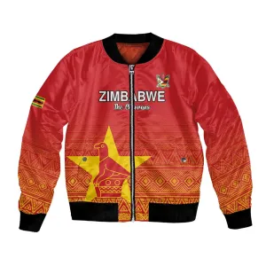Custom Zimbabwe Cricket Bomber Jacket Go Champions LT15