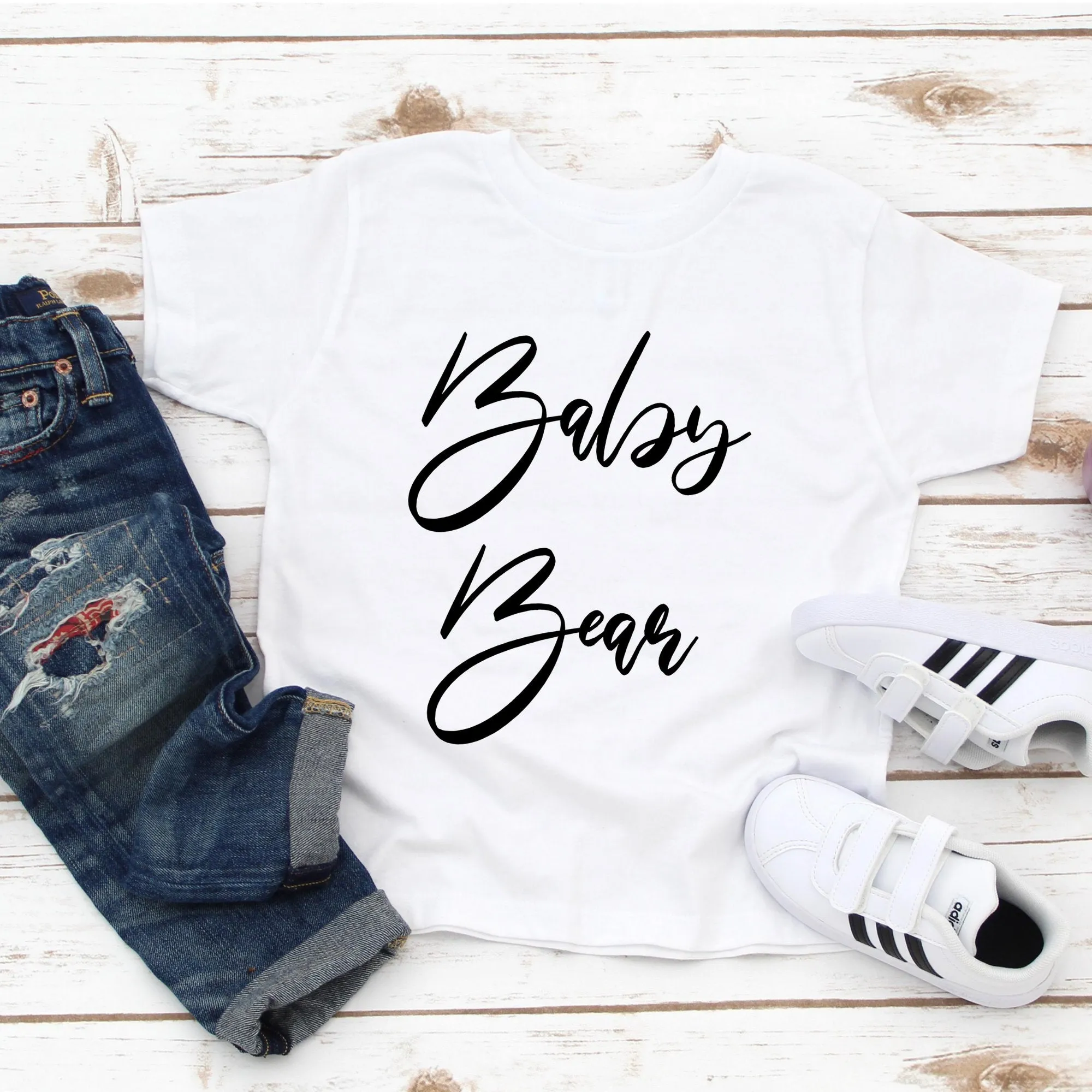Daddy Bear Mens Tee & Baby Bear Toddler/Infant Tee Father daughter Matching Shirts Father Son Matching Shirts