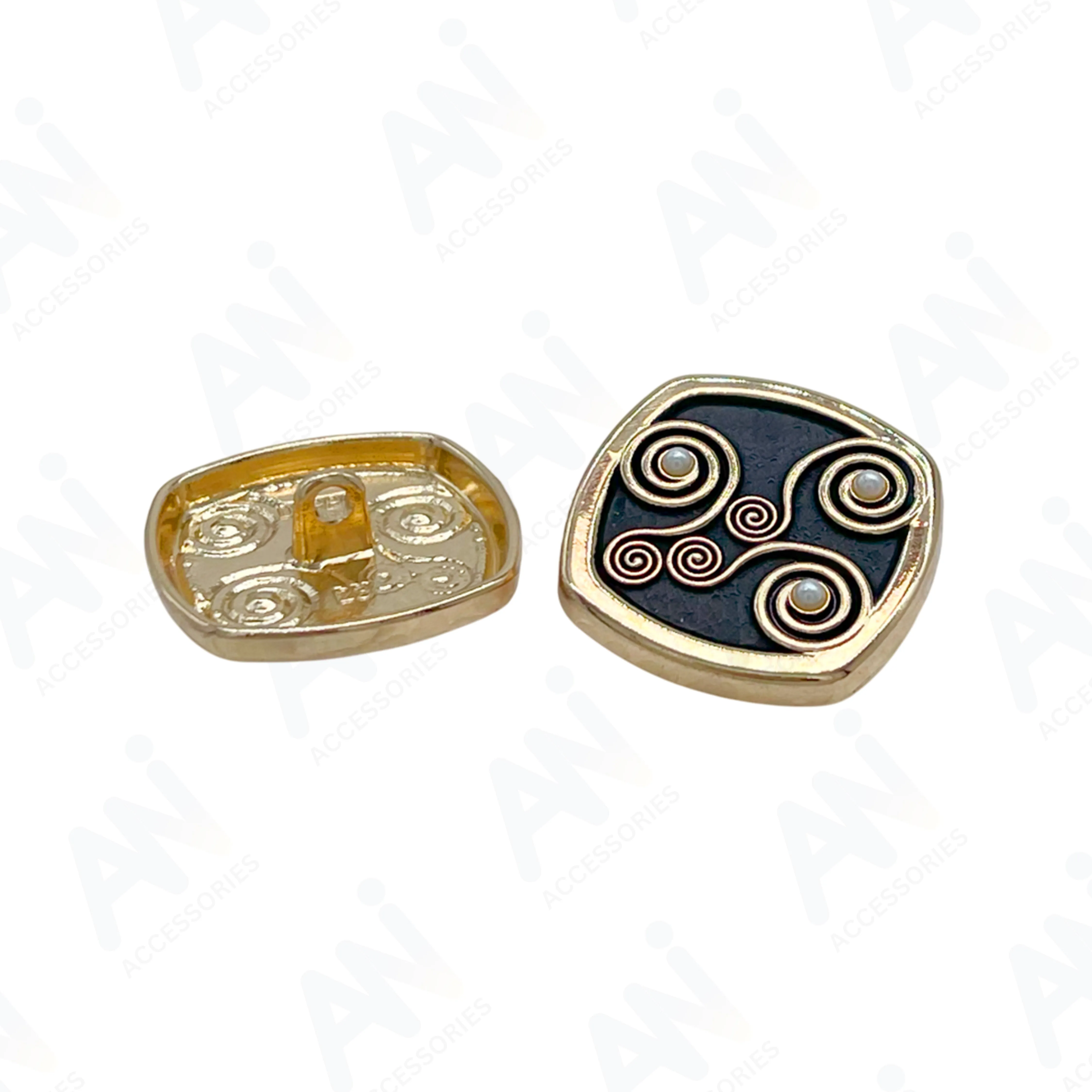 Decorative Pearl Apparel Metal Buttons