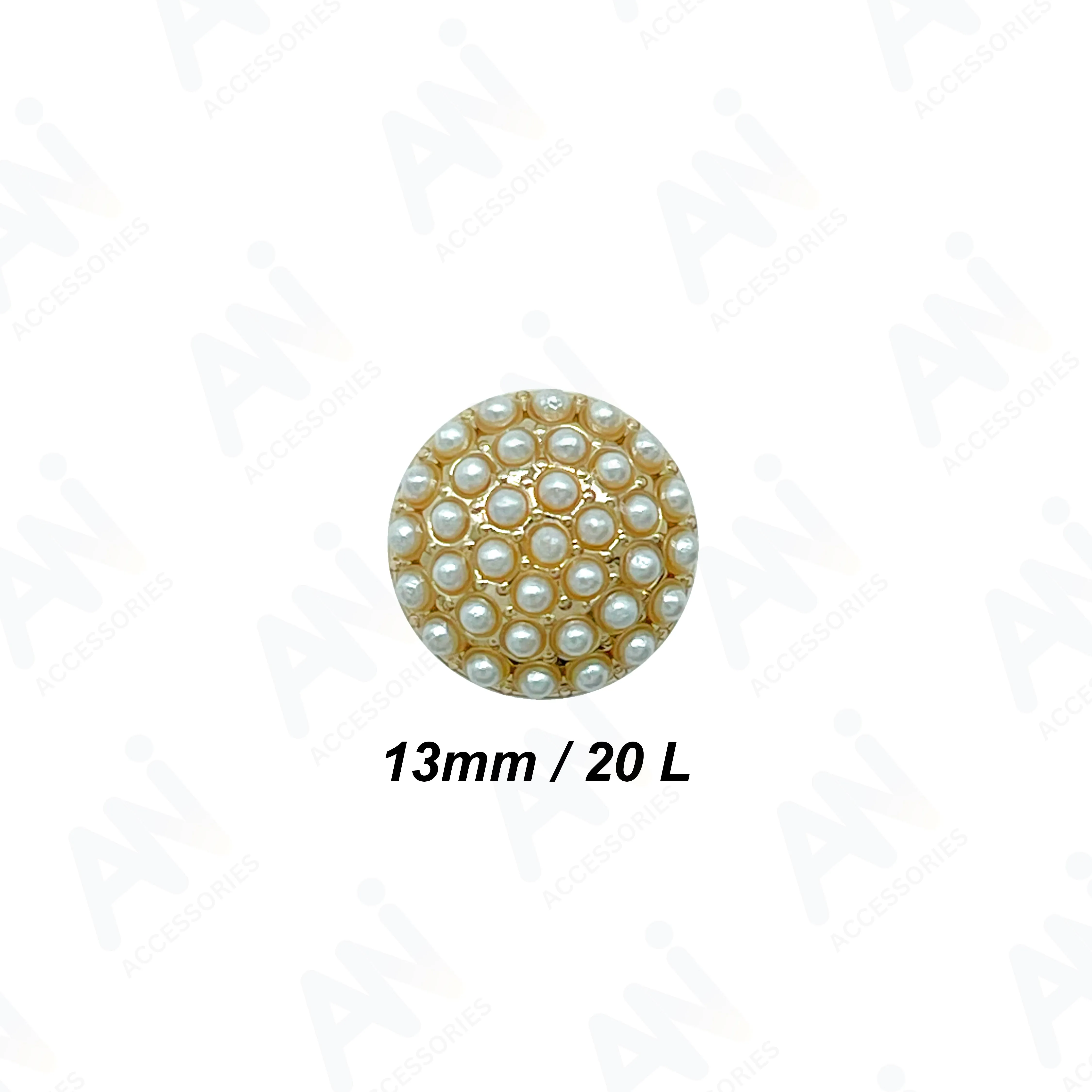 Decorative Pearl Button for Clothing and Crafting
