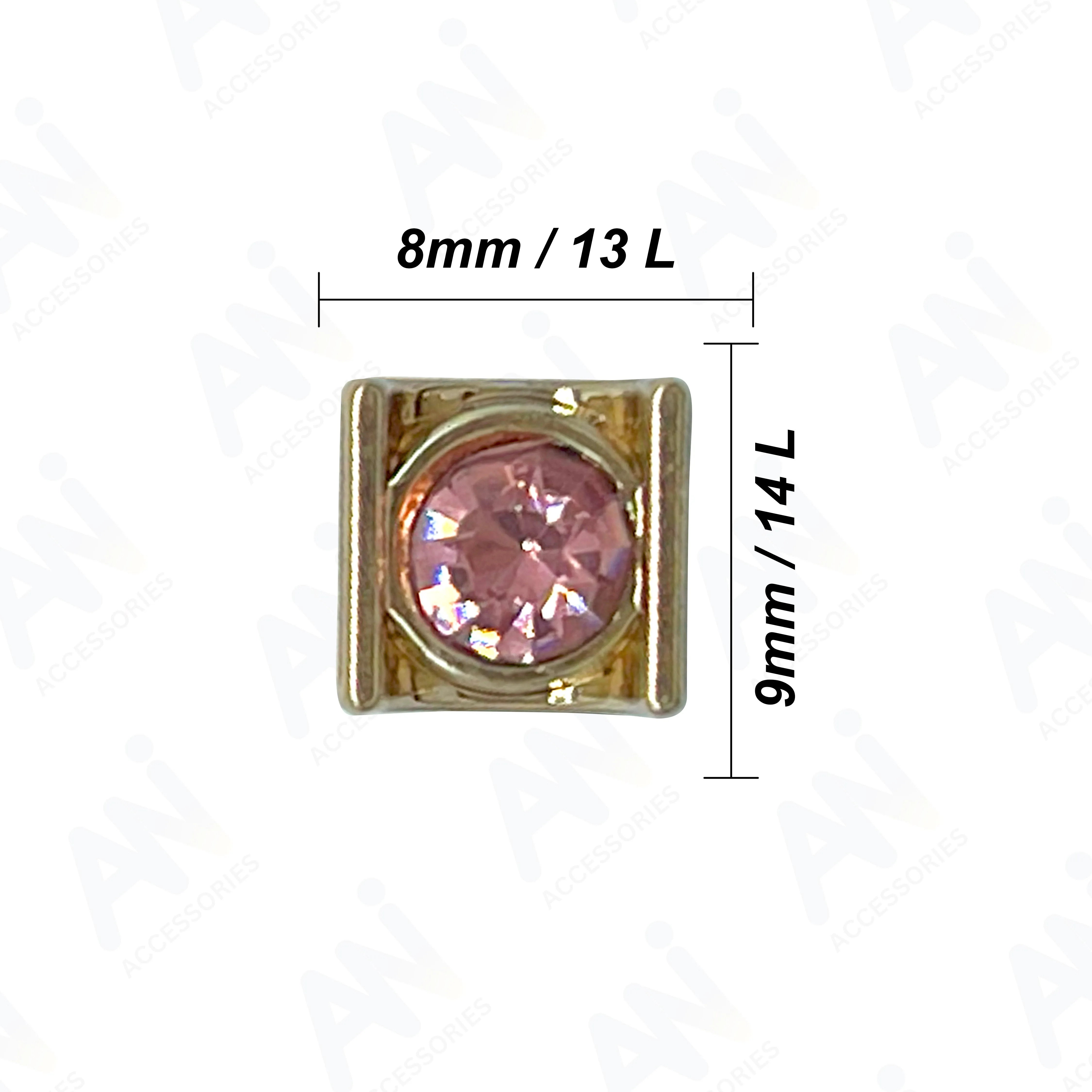 Decorative Square Metal Button for shirt