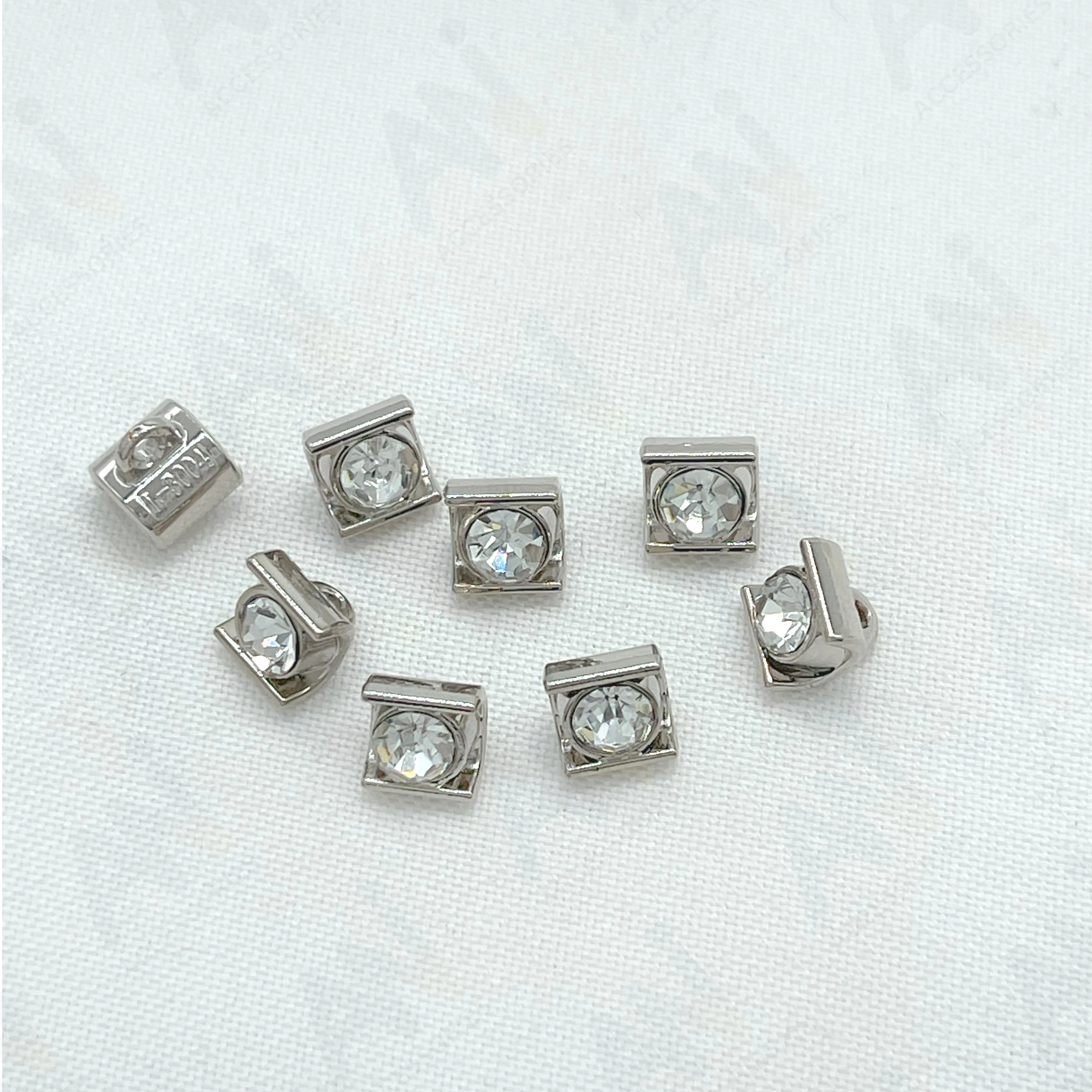 Decorative Square Metal Button for shirt