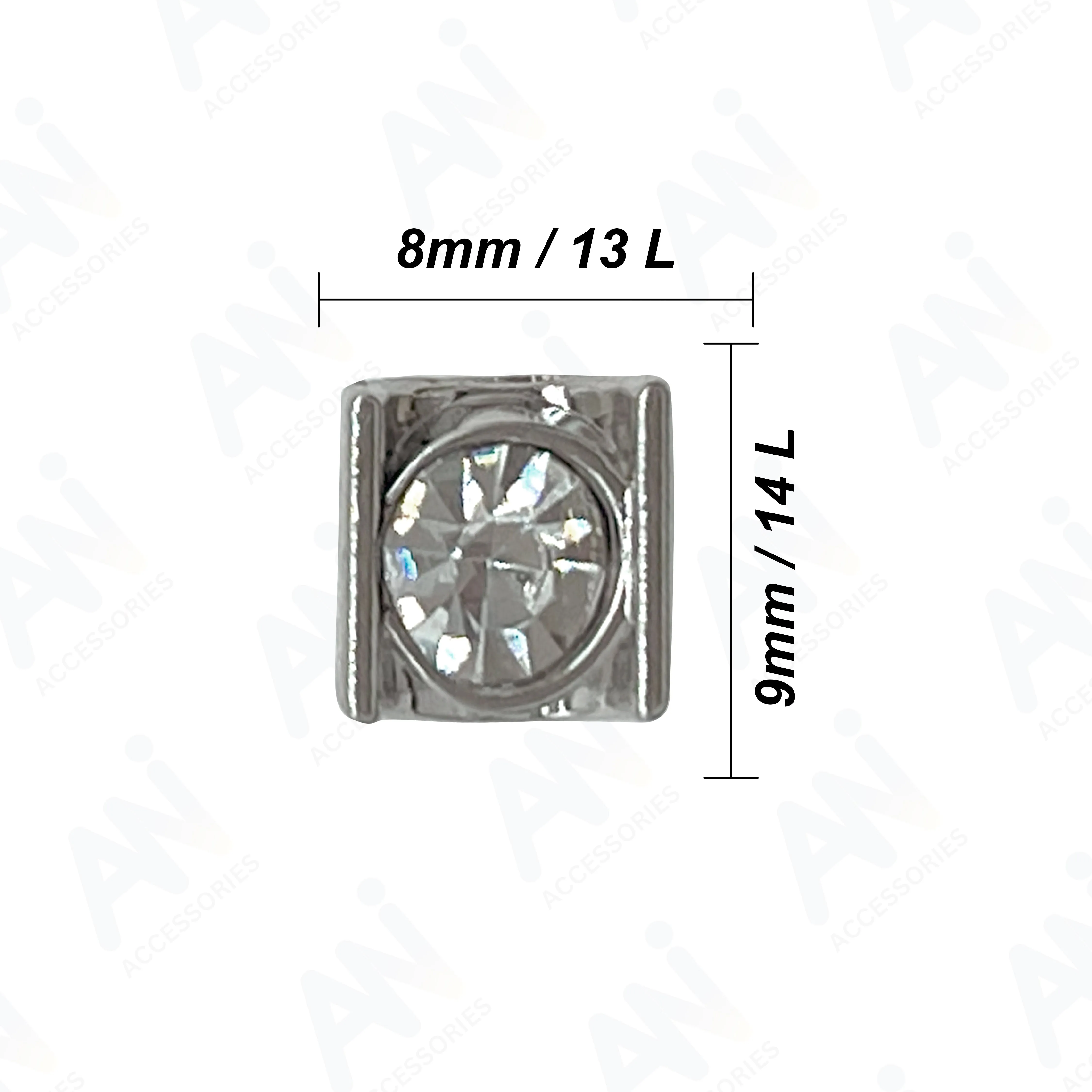 Decorative Square Metal Button for shirt