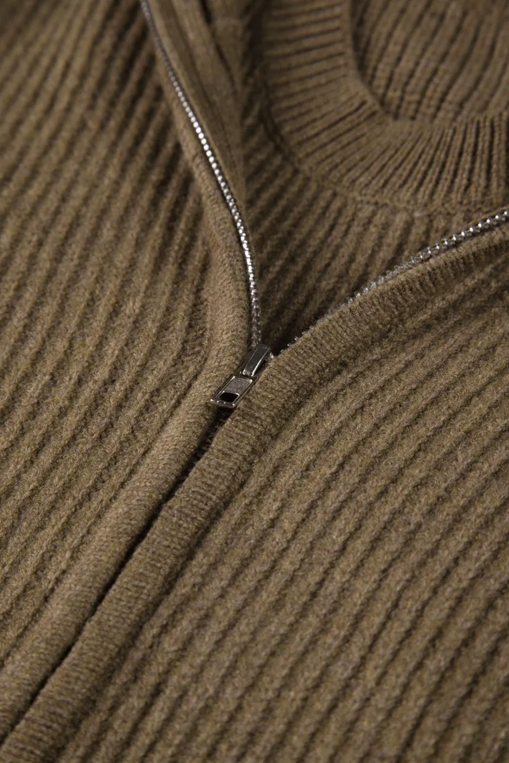 Delusion Wool Blend Dress - Brown