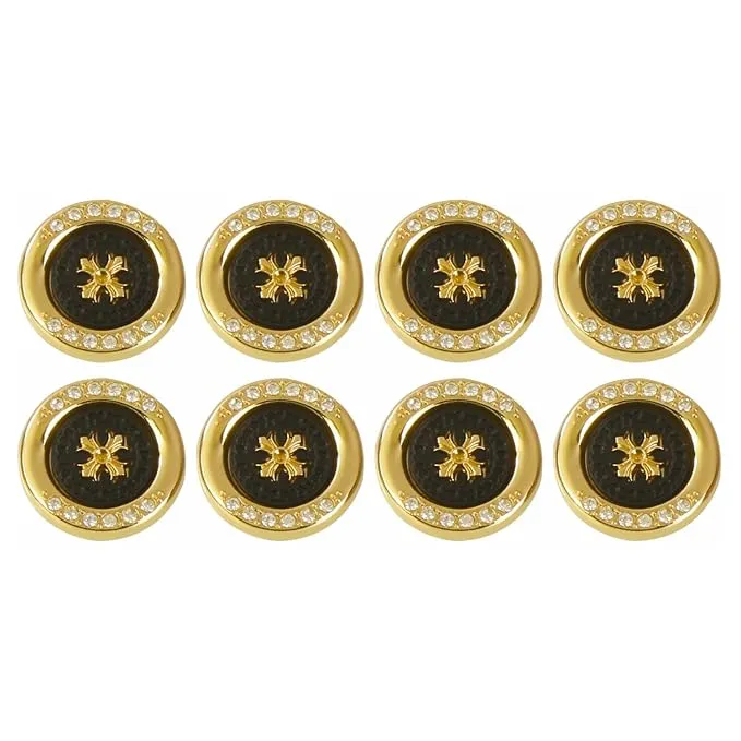 Diamond surrounded cross design buttons