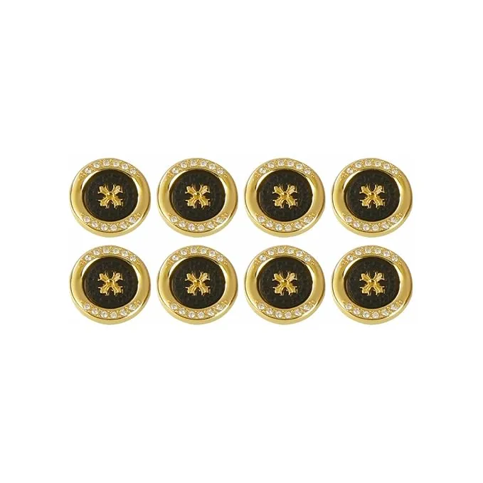 Diamond surrounded cross design buttons