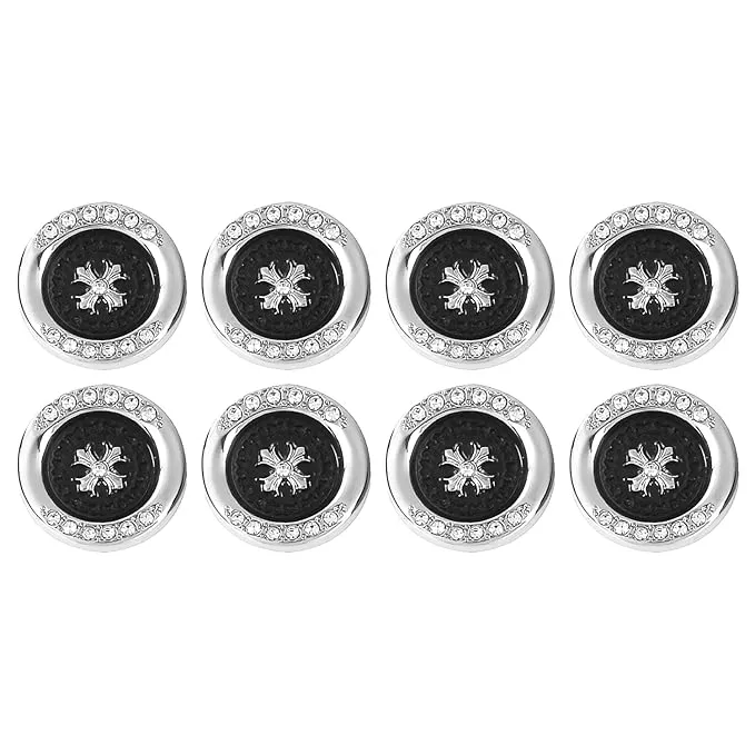 Diamond surrounded cross design buttons