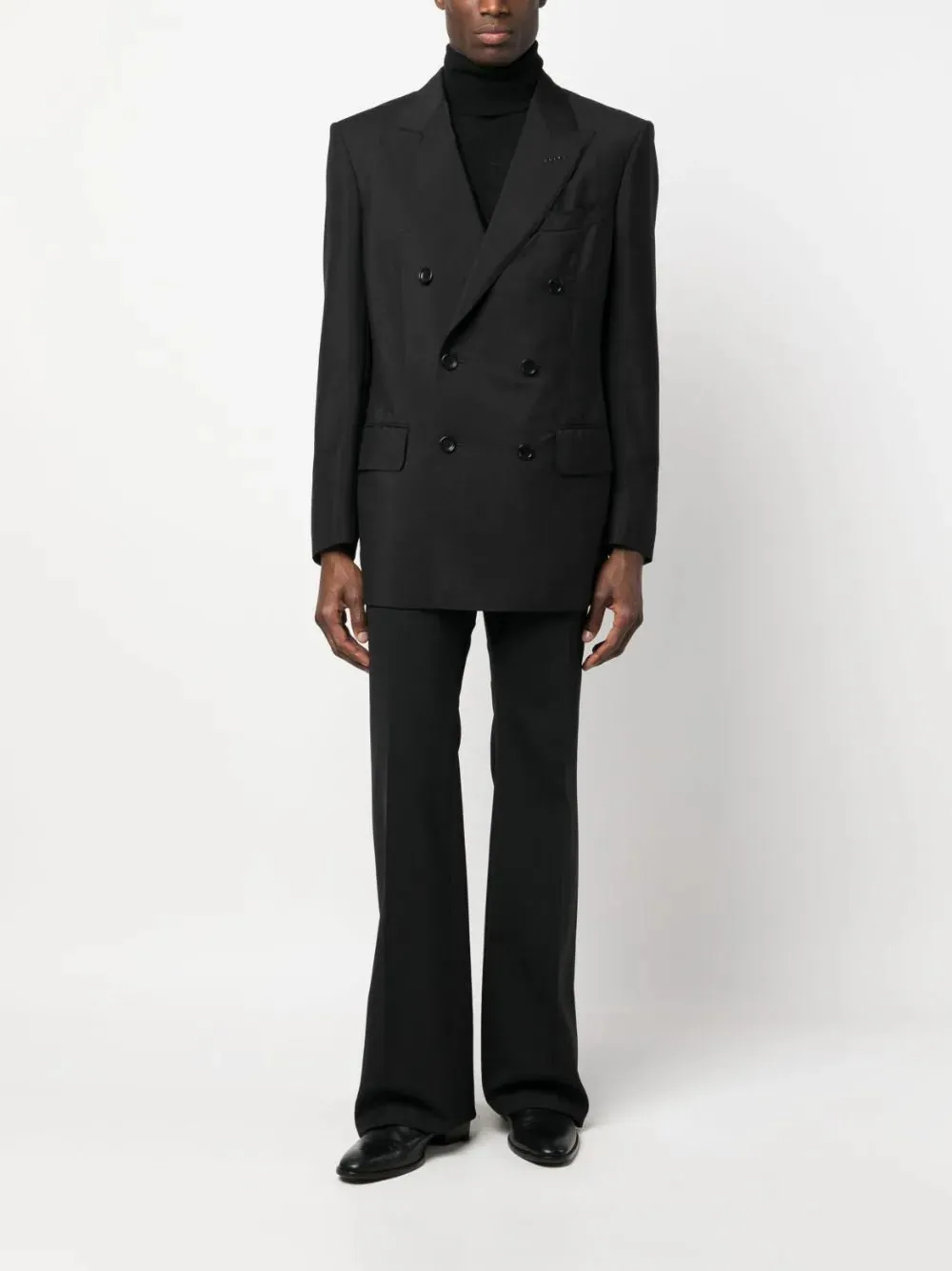 Double-Breasted Mohair-Blend Blazer