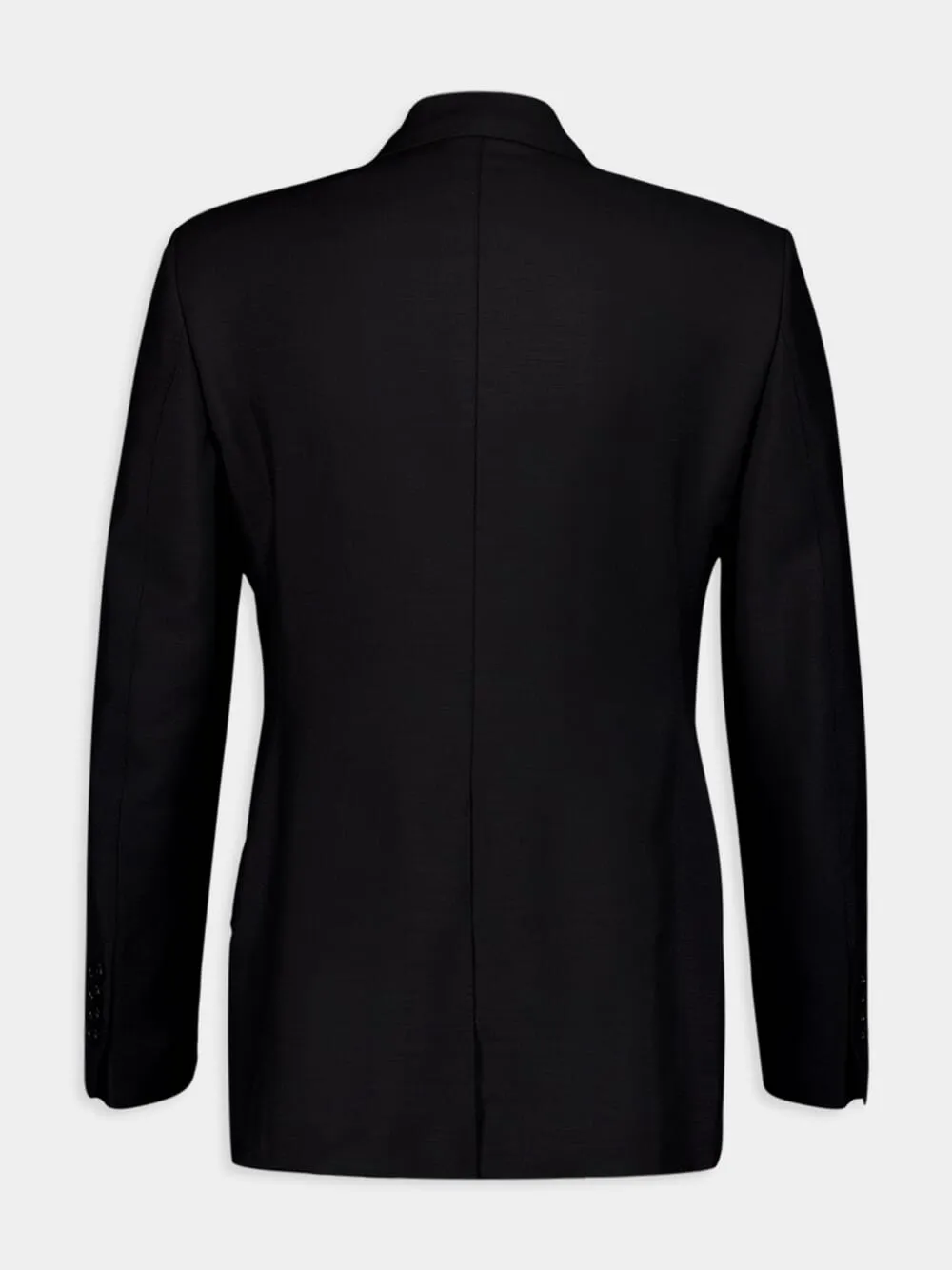 Double-Breasted Mohair-Blend Blazer