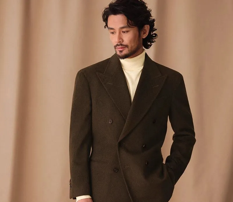 Double-Breasted Wool Suit