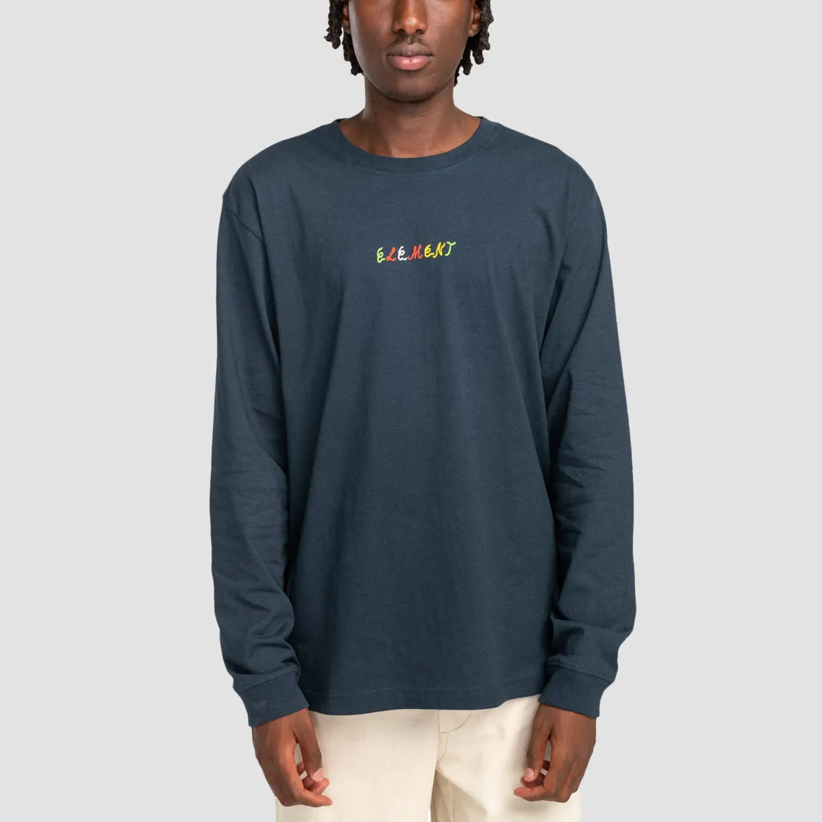Element X Leon Vitamins Longsleeve T-Shirt Eclipse Navy
