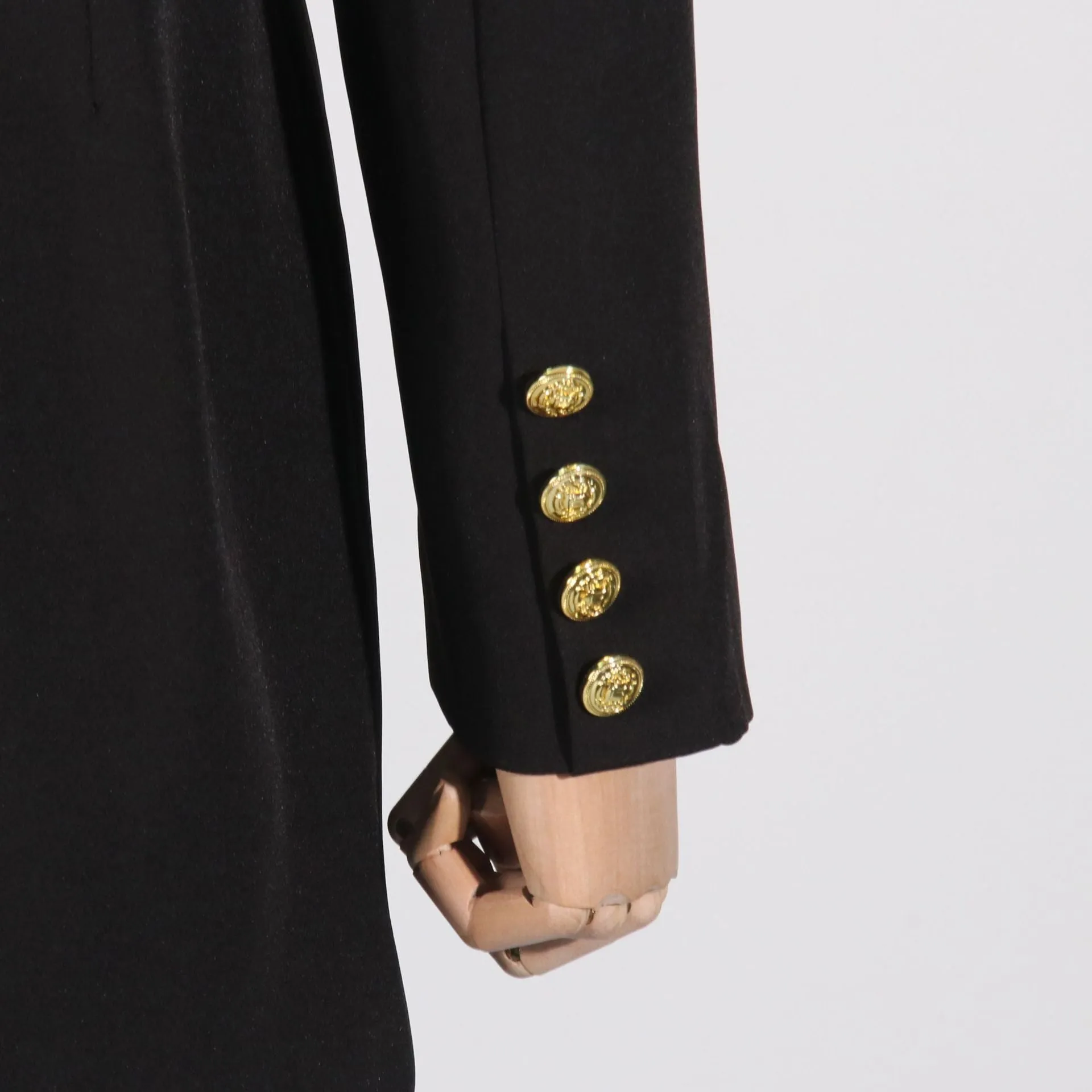 Embellished Backless Blazer Dress